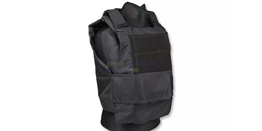 Body Armor liivit, musta - Musta taktinen liivi suurella velcropinnalla
