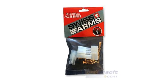 Swiss Arms Tamiya liittimet (2pr), kullatut