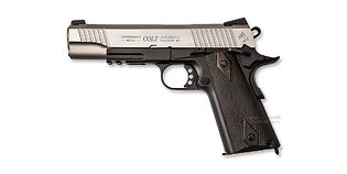 Cybergun Colt M1911 Rail CO2 blowback metalli musta/hopea