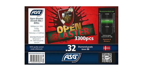 ASG Open Blaster biokuula 0,32g 3300kpl