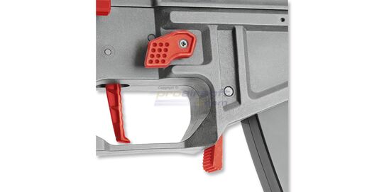 King Arms PDW 9mm SBR Long AEG, Grey&Red