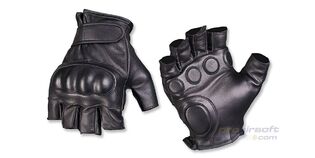 Mil-Tec Fingerless Leather Gloves (XL)