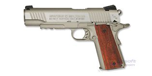 Swiss Arms M1911 Tactical Rail ilmapistooli 4.5mm CO2, metalli hopea