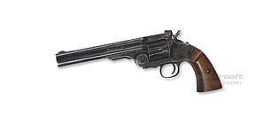 ASG Schofield 6" 4,5mm CO2 revolveri, musta
